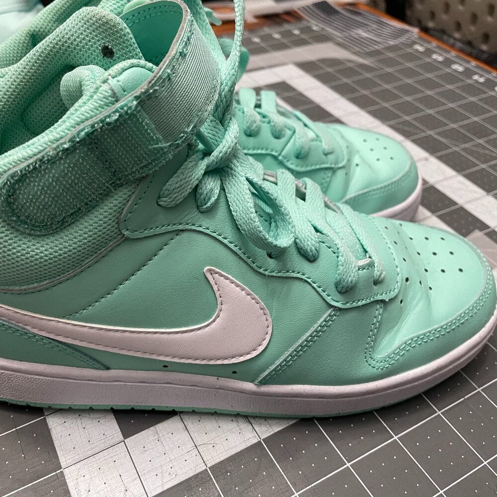 Nike Court Borough Mid 2 CD7782-300 Sneaker Big Kids 5Y Emerald Rise Shoes